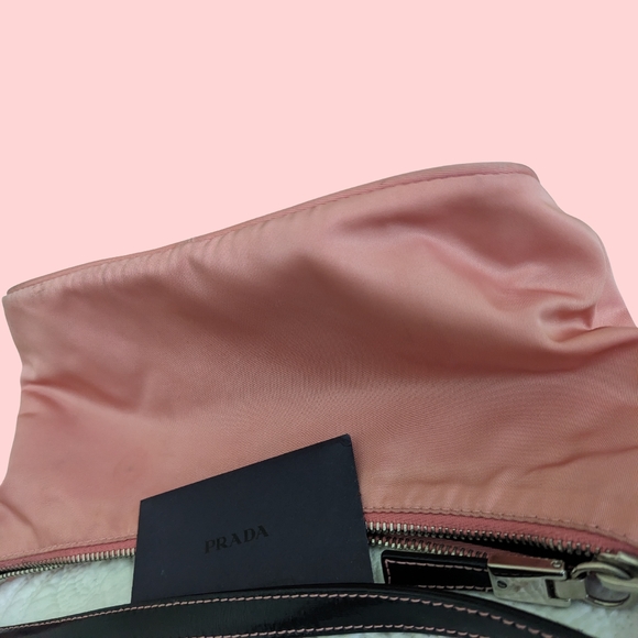 Prada Tessuto Sirio Nylon Mini Shoulder Bag Pink - Picture 10 of 13